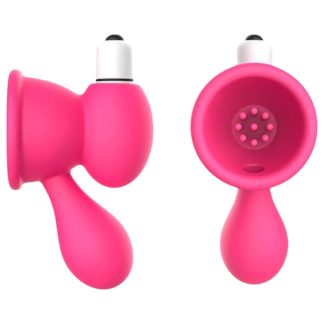 Aixiasia Bobo - vibrátor na bradavky s vákuom - ružový